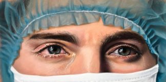 Il pastello del nuotatore Lorenzo Zazzeri (‘Zazzart’) dedicato a chi è in prima linea contro il covid-19