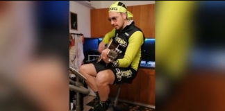 Gli Scatenati Val di Pesa uniti contro il Coronavirus: si pedala (e si canta e si… stira) in casa