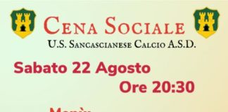 Sancascianese, tifosi chiamati a raccolta: il 22 agosto tutti a tavola per sostenere i colori gialloverdi