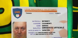 La Sancascianese dice addio a Sergio Casamonti: “Sei stato un’istituzione per i colori gialloverdi”