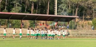 Che bella sorpresa per il Grassina: alla fine del primo allenamento arriva il saluto delle Brigate Rossoverdi