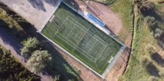 VIDEO / Radda in Chianti, finiti i lavori su campo da calcetto e campo da tennis. Eccoli visti… dal drone