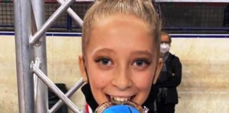 Ginnastica ritmica (nastro): Clarissa Barbetti, 13 anni, sesta a pari merito nelle finali Juniores nazionali