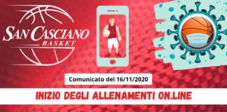 Toscana zona rossa, ma il San Casciano Basket non si arrende: predisposti gli allenamenti on line