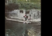 Costume e sciarpa del Grassina sono pronti: Antonio Matteini si tuffa nell’Ema per celebrare la vittoria rossoverde