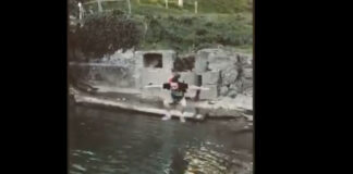 Costume e sciarpa del Grassina sono pronti: Antonio Matteini si tuffa nell’Ema per celebrare la vittoria rossoverde