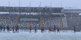 Pianese-Trastevere, la magia del calcio giocato dentro uno scrigno di neve (e alla fine è 1-1)