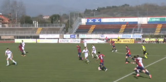 Giustarini-Jallow, Grassina al tappeto: all’Aquila Montevarchi di Malotti basta mezz’ora per i tre punti (2-0)