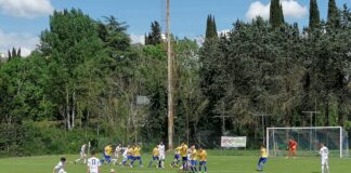 La punizione di Franchi riprende subito il Valdarno: l’Antella ferma la marcia dei gialloblù (1-1)