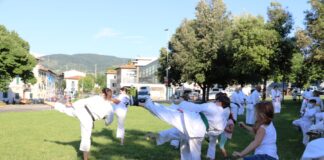 Karate nei giardini: al via oggi le lezioni all’aperto di Empi Dojo Bagno a Ripoli
