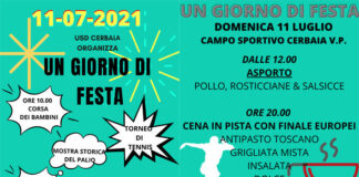 Domenica 11 luglio si mangia e si gioca (e si vede la finale degli Europei) al campo del Cerbaia