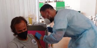 Al PalaGiannelli la vaccinazione di giocatori e staff tecnico del Siena calcio