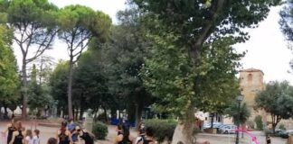 La magia della ginnastica ritmica a portata di bambine nei giardini del Piazzone