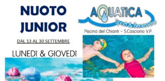 Tornano anche a settembre i corsi di nuoto Junior alla Piscina del Chianti di San Casciano