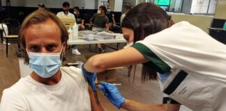 Siena calcio protagonista al centro vaccinale di Monteroni d’Arbia. Mister Gilardino in testa