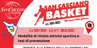 San Casciano Basket, ripartono gli allenamenti di giovanili e prima squadra: con un consiglio