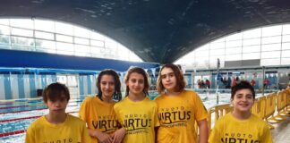 E’ super Virtus Buonconvento nelle vasche di tre piscine: fra Toscana e Friuli Venezia Giulia