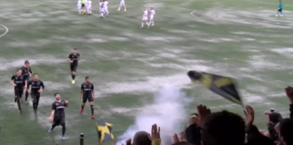 È ancora Calbi-show: rigore e prodezza del 7 grigionero, il Lebowski vince in rimonta il derby col Galluzzo (2-1)