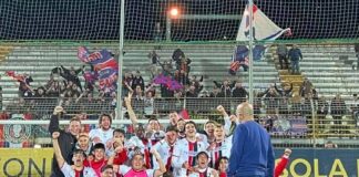 L’Aquila Montevarchi resta in Serie C (con 90′ di anticipo). La seconda impresa di Malotti: “Soddisfazione enorme”