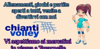 Da stasera (per tre martedì di fila) il Chianti Volley va in piazza a Tavarnelle