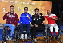 Campionati italiani paralimpici, il castellinese Morelli al 3° posto nel fioretto. Tricolore al senese Betti