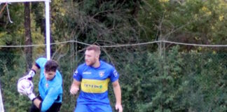 Cubino travolgente contro il Bibbiena: 3-0 gialloblù sulla ex capolista. Apre Gelli, poi è doppio Schenone