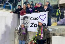 Emozioni ieri all'”Artemio Franchi”: striscione dedicato a Fabio Zolfanelli