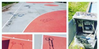 Campo di basket all’aperto vandalizzato. San Casciano Basket: “Non ci arrendiamo”