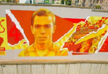 Stefano Lotti è sempre più immortale: terminato a Poggibonsi il murales dedicato al calciatore giallorosso