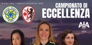 Eccellenza, la prima volta di una terna fiorentina tutta al femminile in Signa-Fortis Juventus