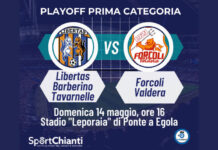 Playoff Prima categoria: Libertas Barberino Tavarnelle-Forcoli Valdera si giocherà a Ponte a Egola