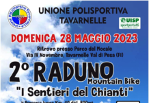 Barberino Tavarnelle: domenica 28 maggio secondo raduno mountain bike “I Sentieri del Chianti”