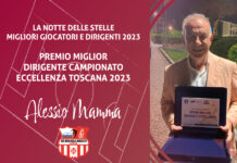 Rondinella, Alessio Mamma premiato come migliore dirigente dell’Eccellenza a Coverciano