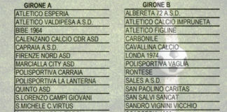 Terza categoria, ecco i due gironi ufficiali per la provincia di Firenze