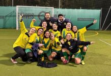 Calcio a 5 femminile: la Sancascianese (gialla) vince il derbyssimo sul campo dell’Evergreen Mercatale