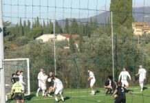 Il derby va al Chianti Nord: i biancoverdi (in dieci per 70 minuti) battono 2-1 il Belmonte