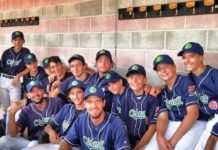 Chianti Baseball: “Il nostro ricordo di Filippo Gabriele. Era luce, era vento, fuoco” Al centro della foto, in alto, Filippo Gabriele nel doug-out del Chianti Baseball