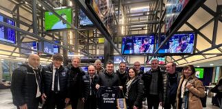 Il sindaco di Bagno a Ripoli Francesco Casini incontra la nazionale italiana trapiantati (al Viola Park)