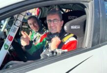 Matteuzzi-La Ferla: l’arrivo alla fine del Rally di Montecarlo… come una vittoria