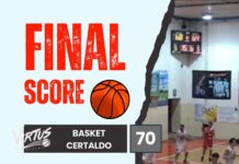 San Casciano Basket, la prima squadra cade (con onore) sul campo di Certaldo: “Pubblico locale… eccessivo”