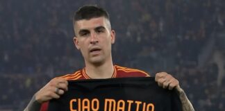 In gol contro il Milan. La dedica di Gianluca Mancini: “Ciao Mattia, per sempre con noi”