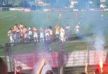 Doppia incornata di Romanelli: il Grassina è già in formato play-off, 2-1 al Torrita