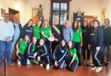 Certosa Volley, la squadra che ha conquistato la Serie D ricevuta dal sindaco di Impruneta Lazzerini