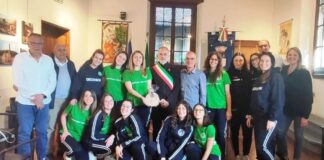 Certosa Volley, la squadra che ha conquistato la Serie D ricevuta dal sindaco di Impruneta Lazzerini