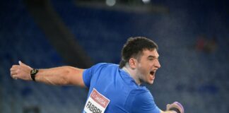 Leonardo Fabbri secondo al Golden Gala di Roma: vince il campione olimpico Ryan Crouser (Usa)