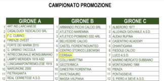 Promozione, il Cubino va nel girone A, il Cerbaia nel B: ecco tutte le loro avversarie