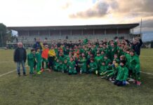 Sancascianese: come festeggiare la vittoria della Coppa Toscana? Portandola dai bambini della scuola calcio!