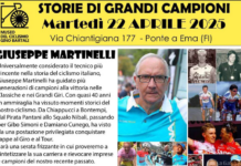 Ciclismo, storie di imprese e campioni con Giuseppe Martinelli: al Museo Bartali di Ponte a Ema
