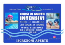 Alla Piscina del Chianti (San Casciano) corsi di nuoto intensivi: dal 16 giugno all’1 agosto