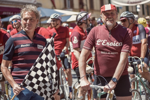 Eroica Montalcino 2025_Franco Rossi e Giancarlo Brocci_Foto Aurora Bandinelli